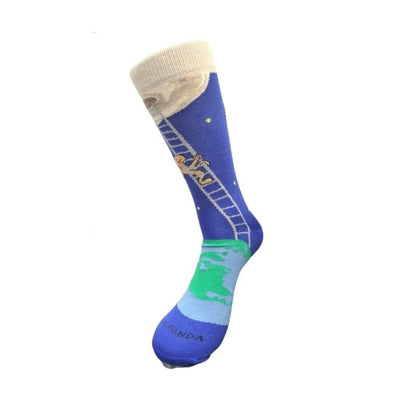 It is Good to Dream - Monkey Climbing Ladder to the Moon Socks from the Sock Panda