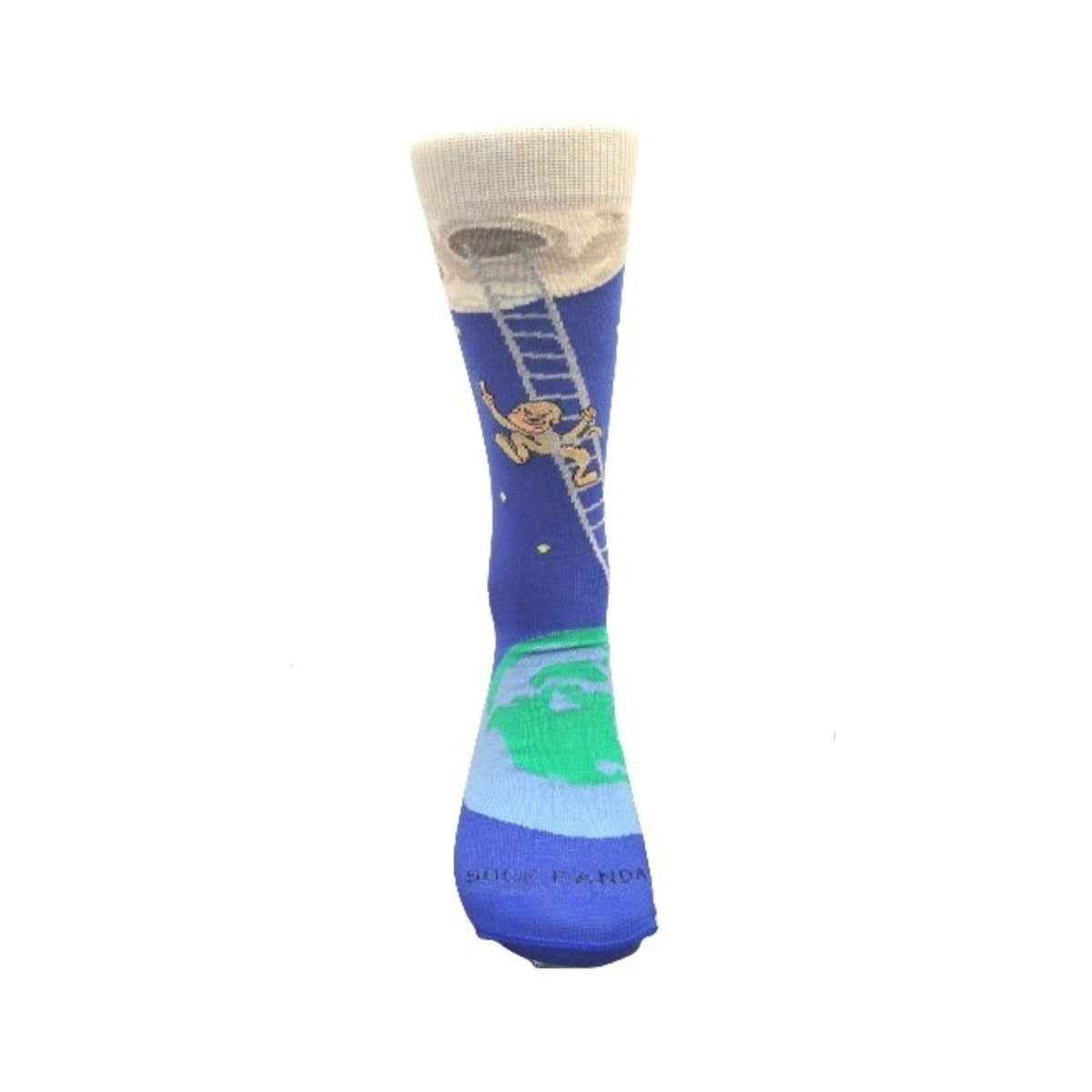 It is Good to Dream - Monkey Climbing Ladder to the Moon Socks from the Sock Panda