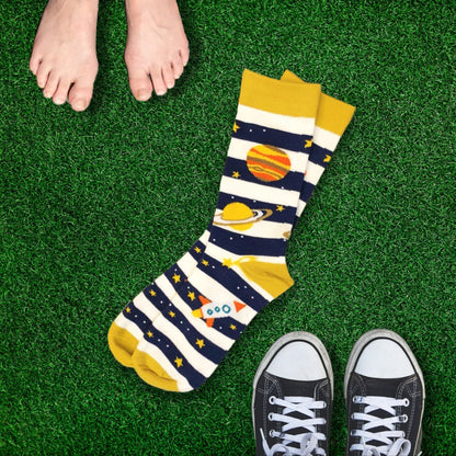 Jupiter and Saturn Planet Space Socks