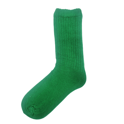 Kelly Green Slouch Socks (Adult Medium - Women's Shoe Sizes 5 - 10)