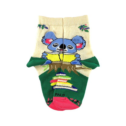 Koala Reading a Book Socks from the Sock Panda (Ages 3 - 7)
