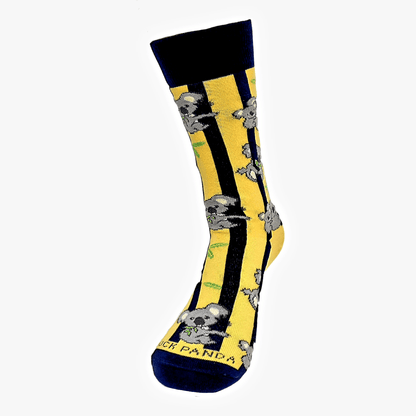 Koala with Eucalyptus Pattern Socks from the Sock Panda (Adult Small - Shoe Sizes 2 - 5)