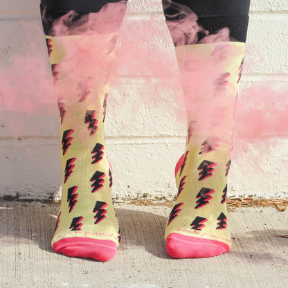 Lightning Bolts Socks (Adult Medium - Women's Shoe Sizes 5 - 10)