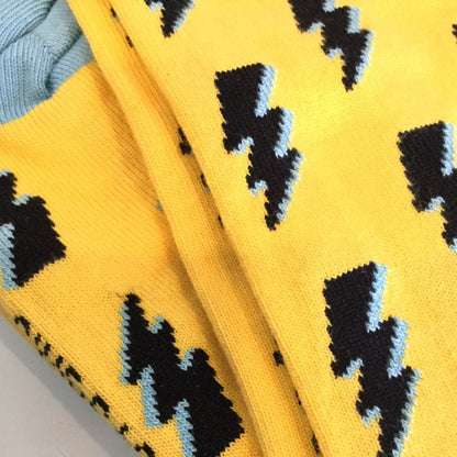 Lightning Bolts Socks from the Sock Panda (Adult Small - Shoe Sizes 2 - 5)