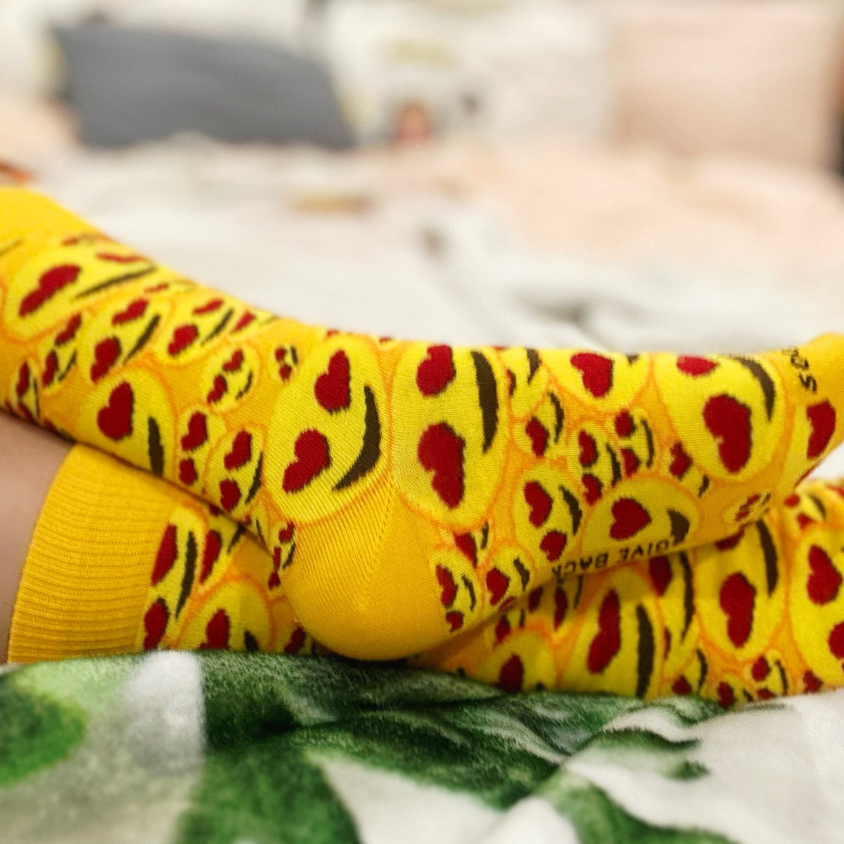 Love Eye Emoji Patterned Socks from the Sock Panda (Adult Medium - Women's Shoe Sizes 5 - 10)