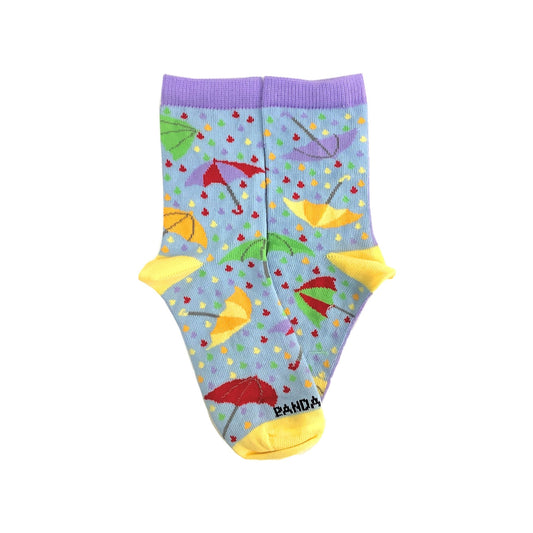 Lovely Purple Umbrella Socks (Ages 3 - 5) from Sock Panda