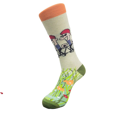Many Ways Bicycle Socks from the Sock Panda (Adult Medium - Women's Shoe Sizes 5 - 10)