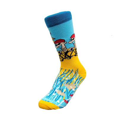 Many Ways Bicycle Socks from the Sock Panda (Adult Small - Shoe Sizes 2 - 5)