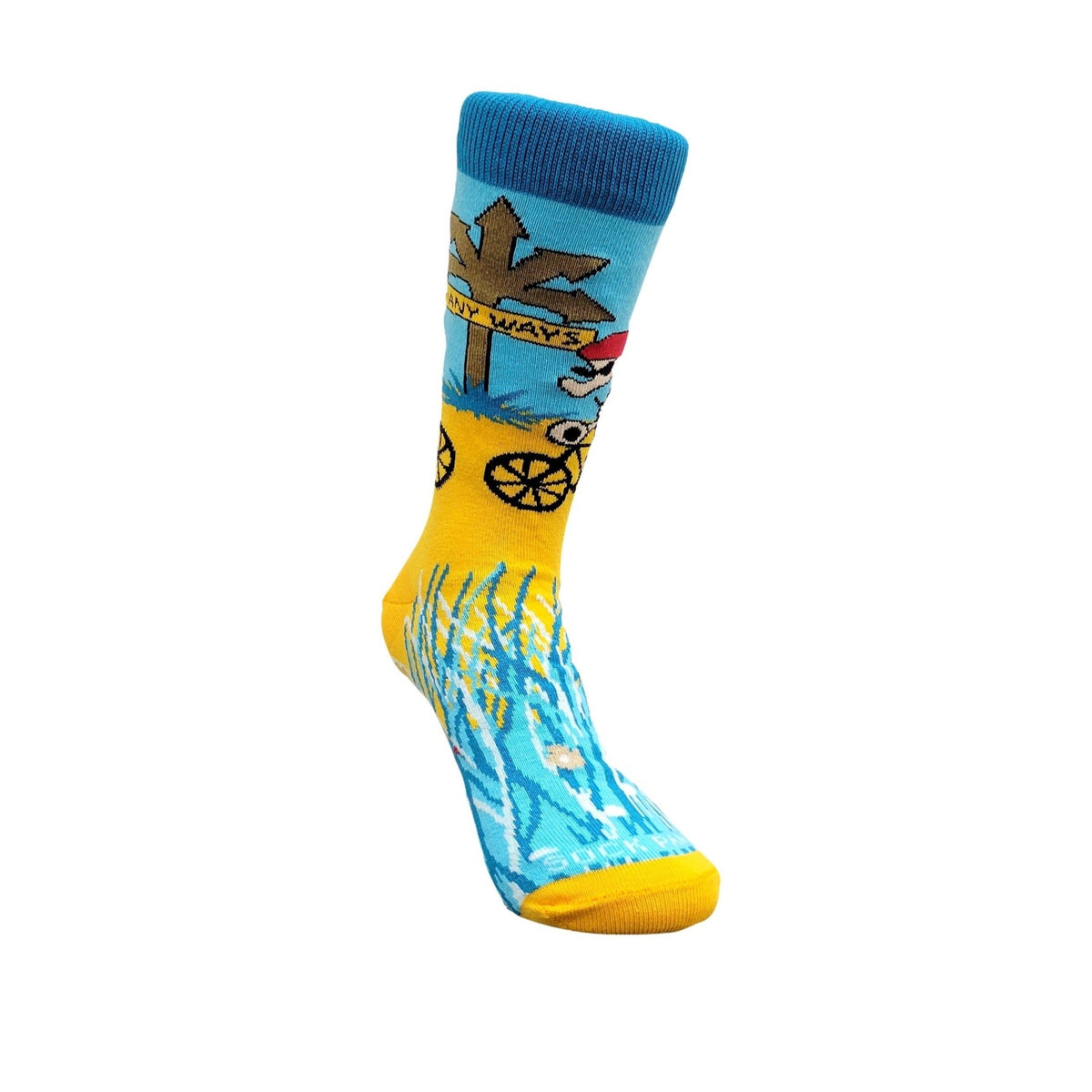 Many Ways Bicycle Socks from the Sock Panda (Adult Small - Shoe Sizes 2 - 5)