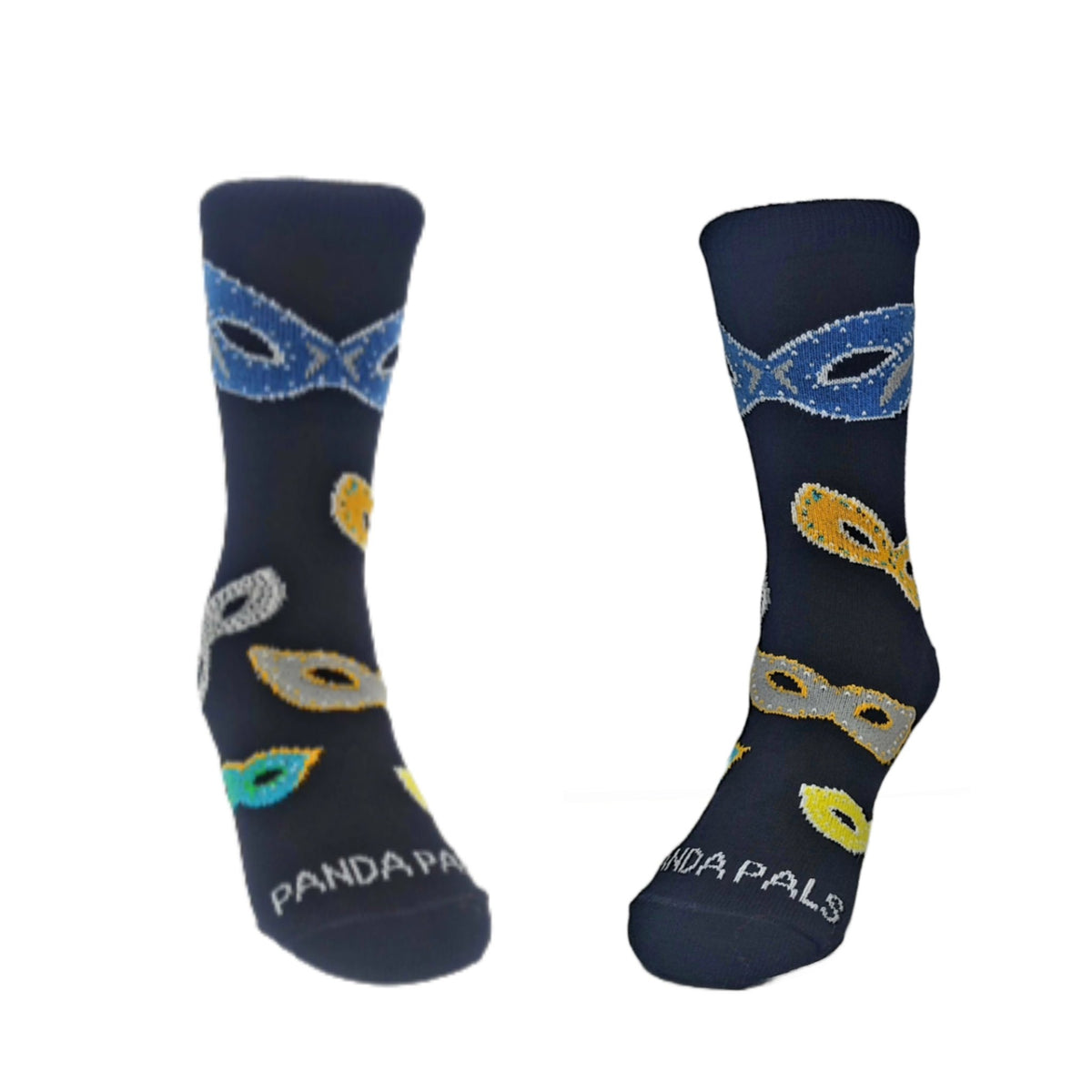 Masquerade Mask Sock in Black (Ages 3 - 7)