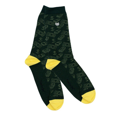 Money Socks from the Sock Panda (Adult Medium - Women's Shoe Sizes 5 - 10)