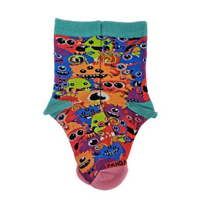 Monster Face Pattern Socks from the Sock Panda (Ages 3 - 7)