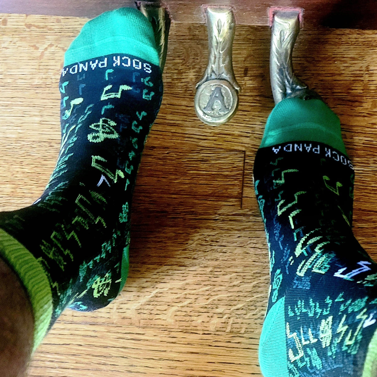 Music Note Matrix Socks from the Sock Panda (Adult Small - Shoe Sizes 2 - 5)