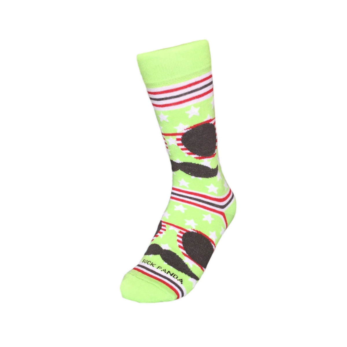 Mustache and Sunglasses Socks (Adult Small - Shoe Sizes 2 - 5)