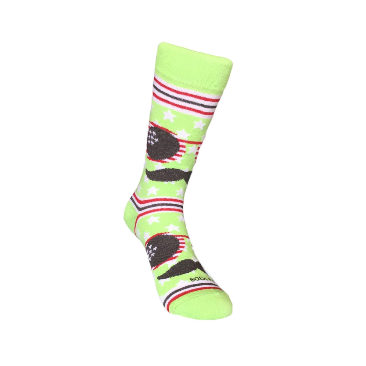 Mustache and Sunglasses Socks (Adult Small - Shoe Sizes 2 - 5)