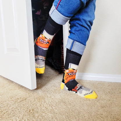 Nightmare Monster in the Closet Socks from the Sock Panda (Adult Small - Shoe Sizes 2 - 5)
