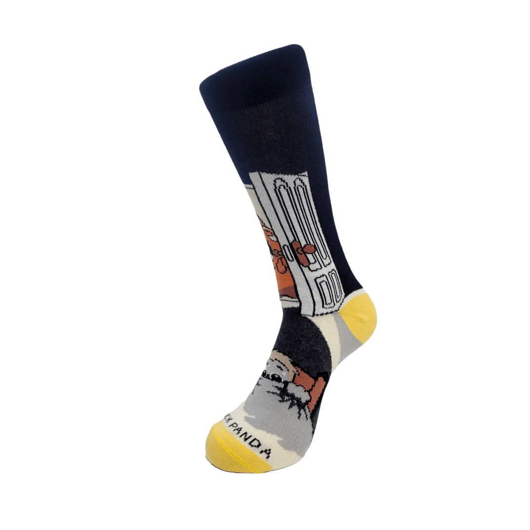 Nightmare Monster in the Closet Socks from the Sock Panda (Adult Small - Shoe Sizes 2 - 5)