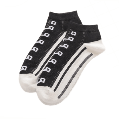 Old School Sneaker Ankle Socks (Adult Medium - Women's Shoe Sizes 5 - 10)