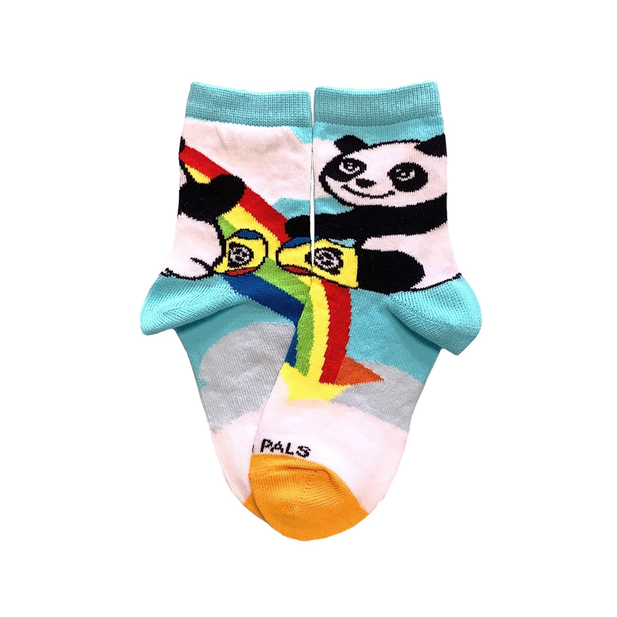 Panda Hugging Rainbow Socks from the Sock Panda (Ages 3 - 7)