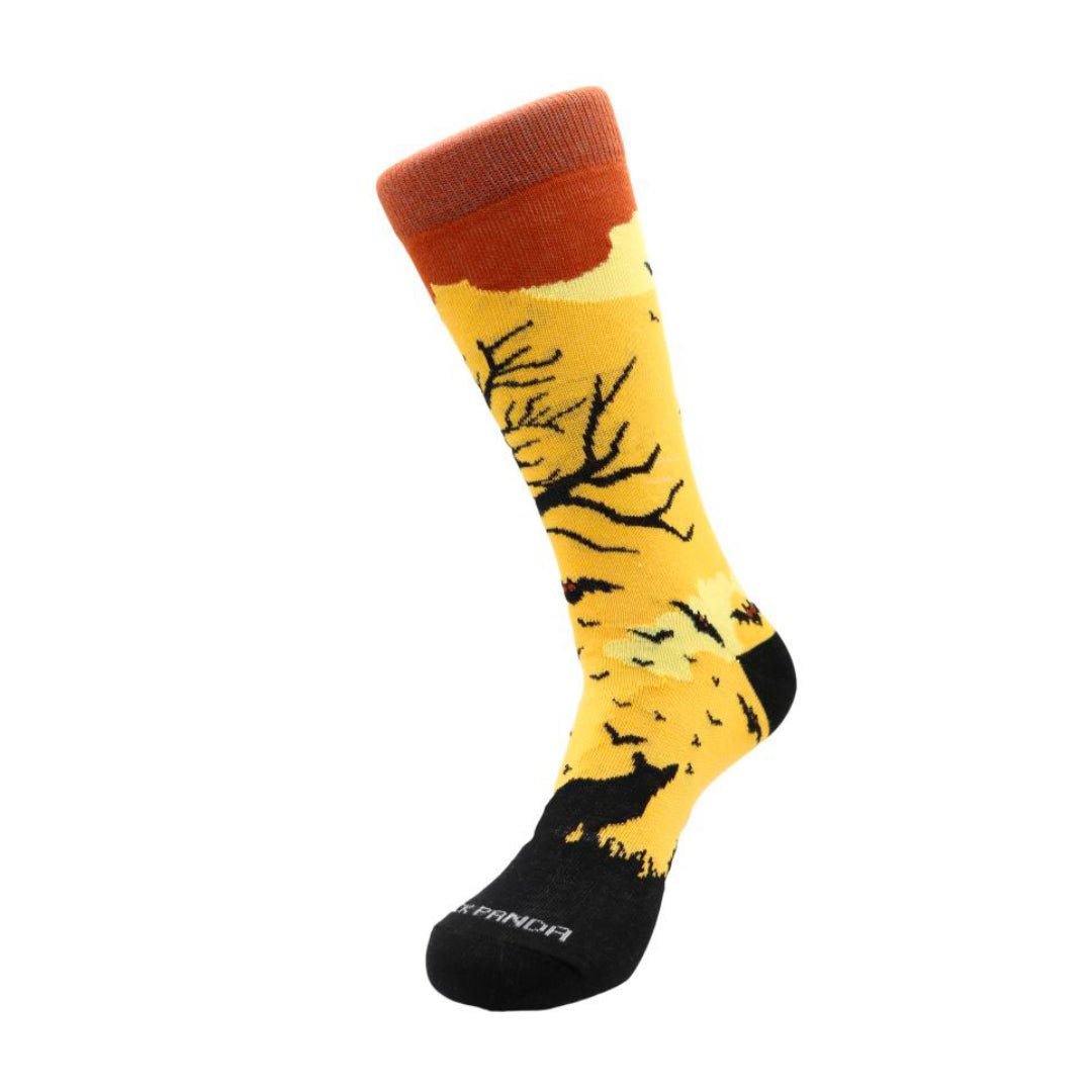 Pensive Owl Resting in a Tree Socks (Adult Medium - Women's Shoe Sizes 5 - 10)