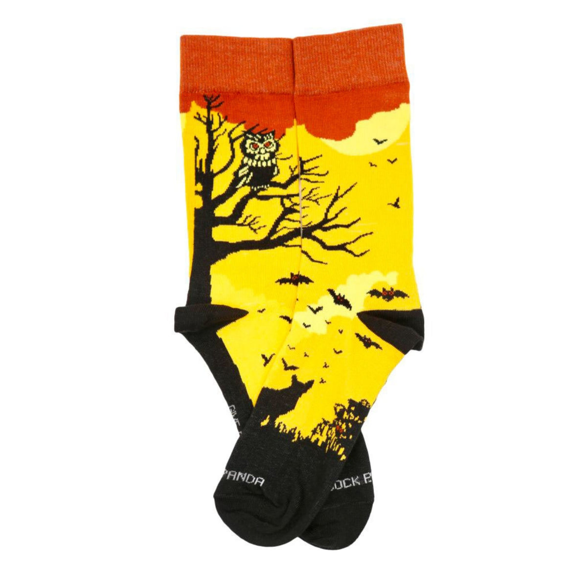 Pensive Owl Resting in a Tree Socks (Adult Medium - Women's Shoe Sizes 5 - 10)