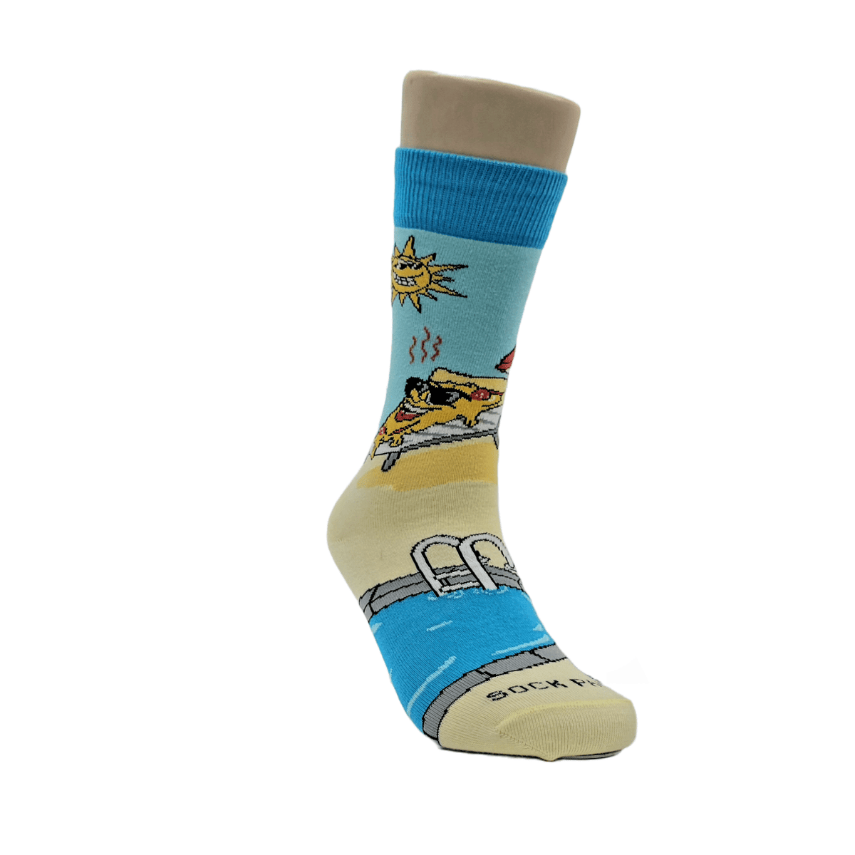 Pizza Baking in the Sun Socks from the Sock Panda (Adult Small - Shoe Sizes 2 - 5)