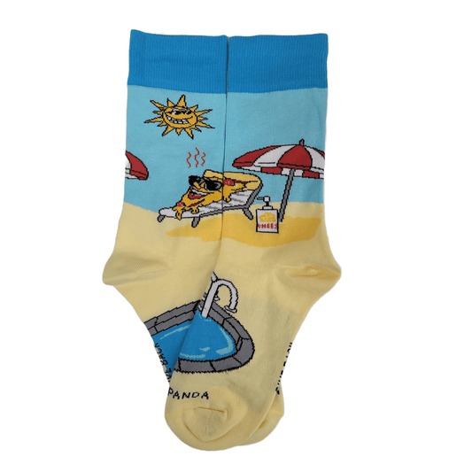 Pizza Baking in the Sun Socks from the Sock Panda (Adult Small - Shoe Sizes 2 - 5)