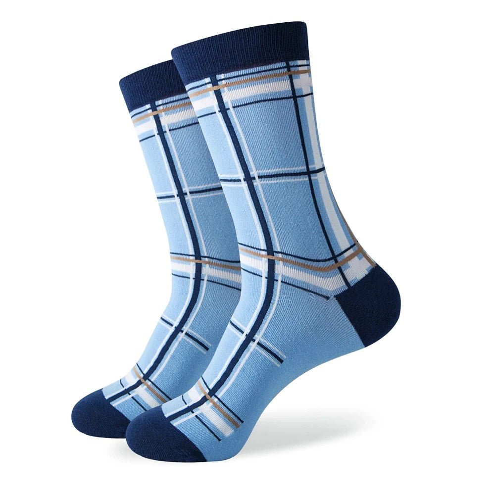 Plaid Tartan Patterned Socks from the Sock Panda (Adult Large - Men's Shoe Sizes 8 - 12)