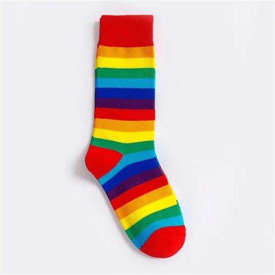 Rainbow Striped Pattern Socks from the Sock Panda