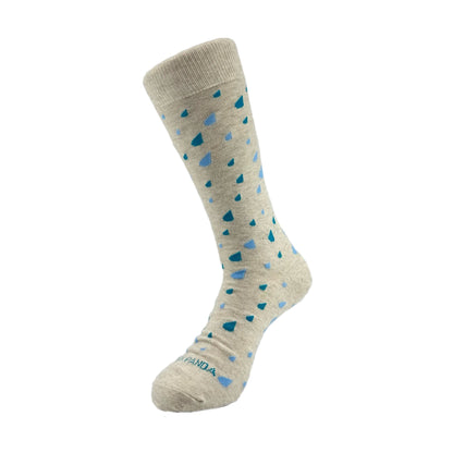 Raindrop Patterned Socks from the Sock Panda (Adult Large - Men's Shoe Sizes 8 - 12)