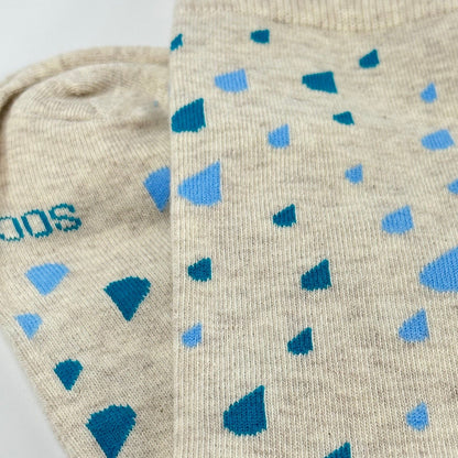Raindrop Patterned Socks from the Sock Panda (Adult Large - Men's Shoe Sizes 8 - 12)