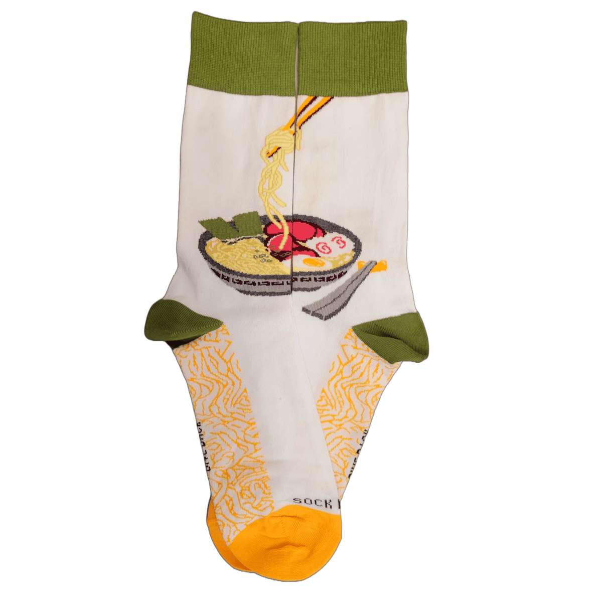 Ramen Socks from the Sock Panda (Adult Large - Men's Shoe Sizes 8 - 12)