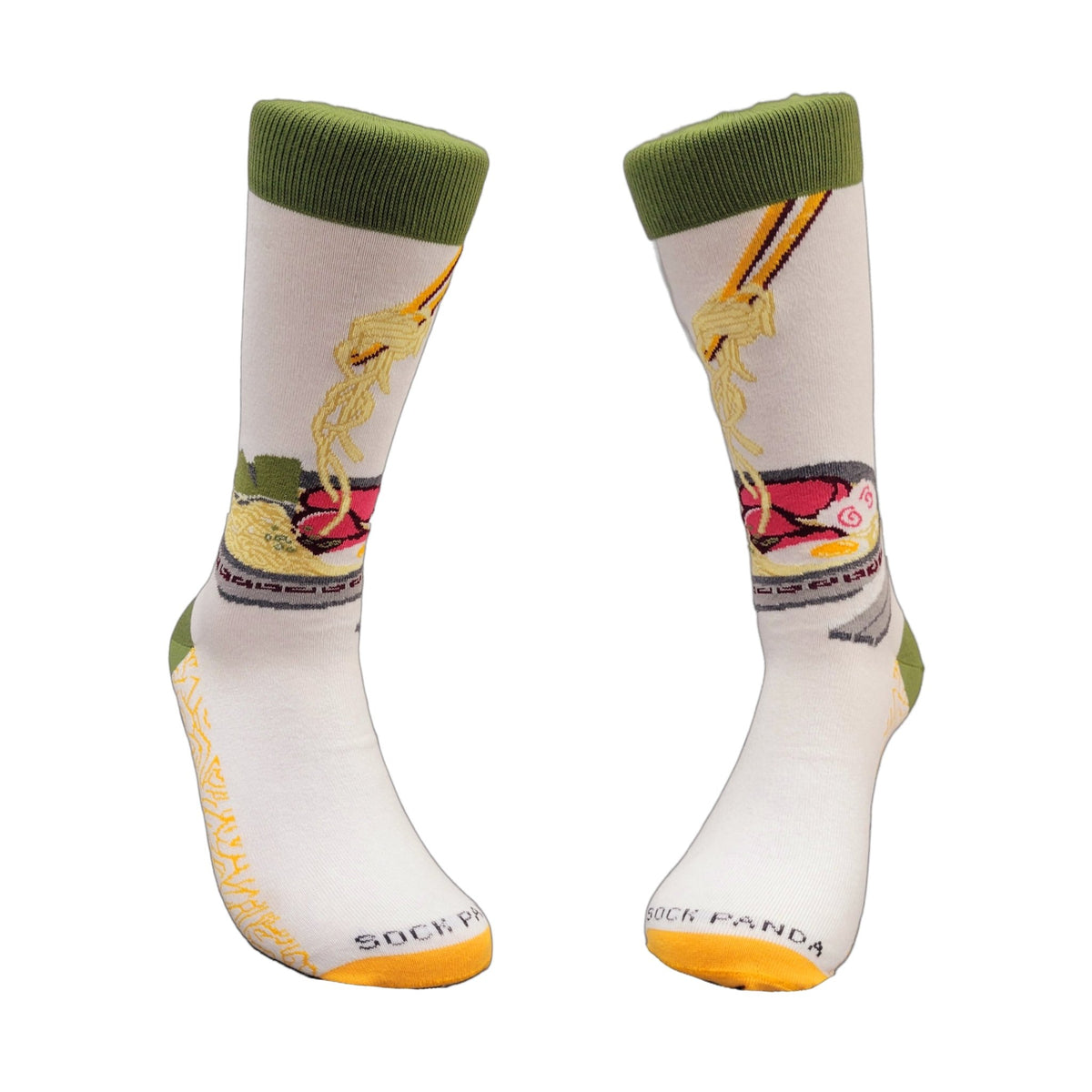 Ramen Socks from the Sock Panda (Adult Large - Men's Shoe Sizes 8 - 12)