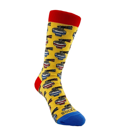 Ramen Socks from the Sock Panda (Adult Small - Shoe Sizes 2 - 5)