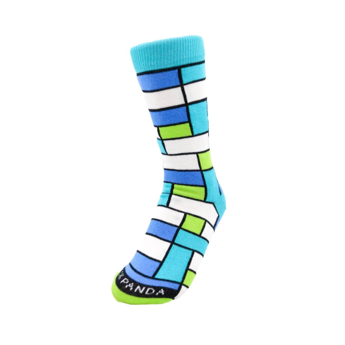 Rectangle Block Pattern Socks for Tweens