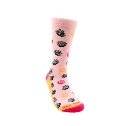Rose Patterned Socks from the Sock Panda (Adult Medium)