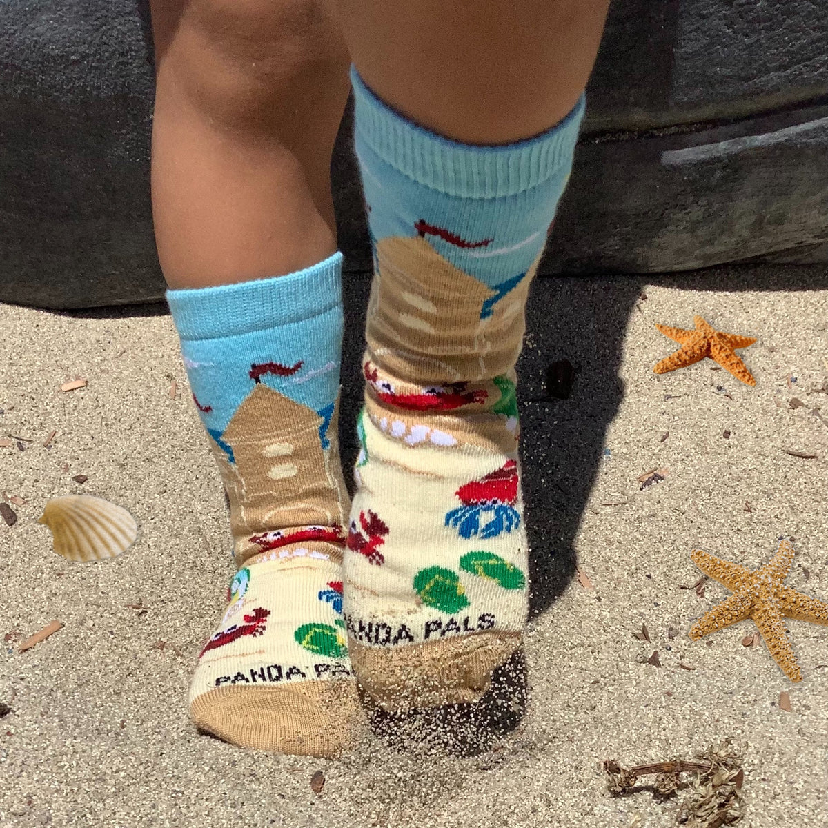 Sand Castle Socks (Ages 3 - 7) from the Sock Panda