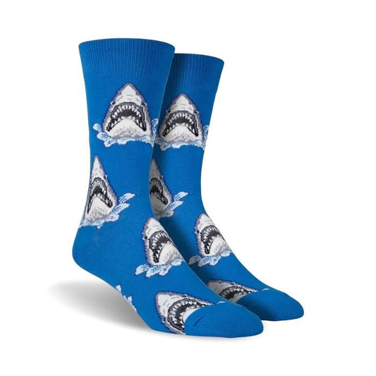 Shark Head Socks from the Sock Panda (Adult Large - Men's Shoe Sizes 8 - 12)