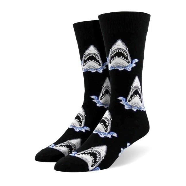 Shark Head Socks from the Sock Panda (Adult Large - Men's Shoe Sizes 8 - 12)
