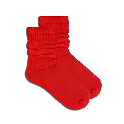 Red Slouch Socks from the Sock Panda