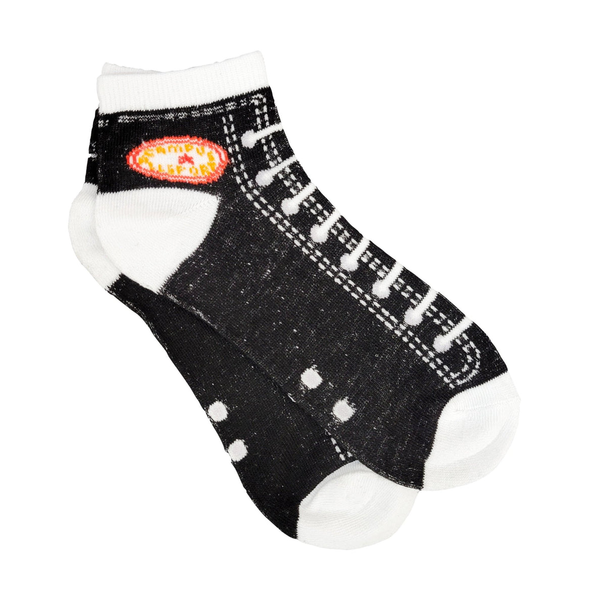 Sneaker Pattern Ankle Socks (Adult Medium - Women's Shoe Sizes 5 - 10)