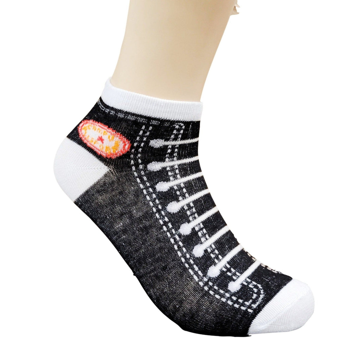 Sneaker Pattern Ankle Socks (Adult Medium - Women's Shoe Sizes 5 - 10)