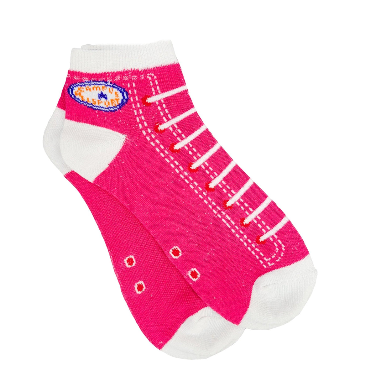 Sneaker Pattern Ankle Socks (Adult Medium - Women's Shoe Sizes 5 - 10)