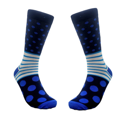 Stripes and Dot Patterned Socks from the Sock Panda (Adult Medium - Women's Shoe Sizes 5 - 10)