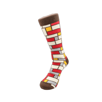 Stylish Rectangle Patterned Office Socks from the Sock Panda