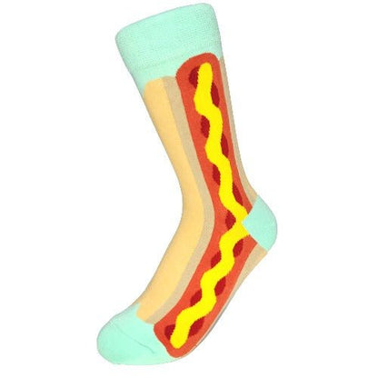 Sweet Hot Dog In Bun Foodie Socks
