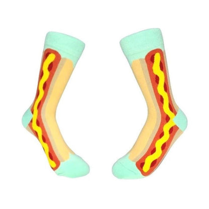 Sweet Hot Dog In Bun Foodie Socks