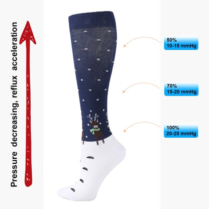 Three Reindeer Knee High (Compression Socks) S/M
