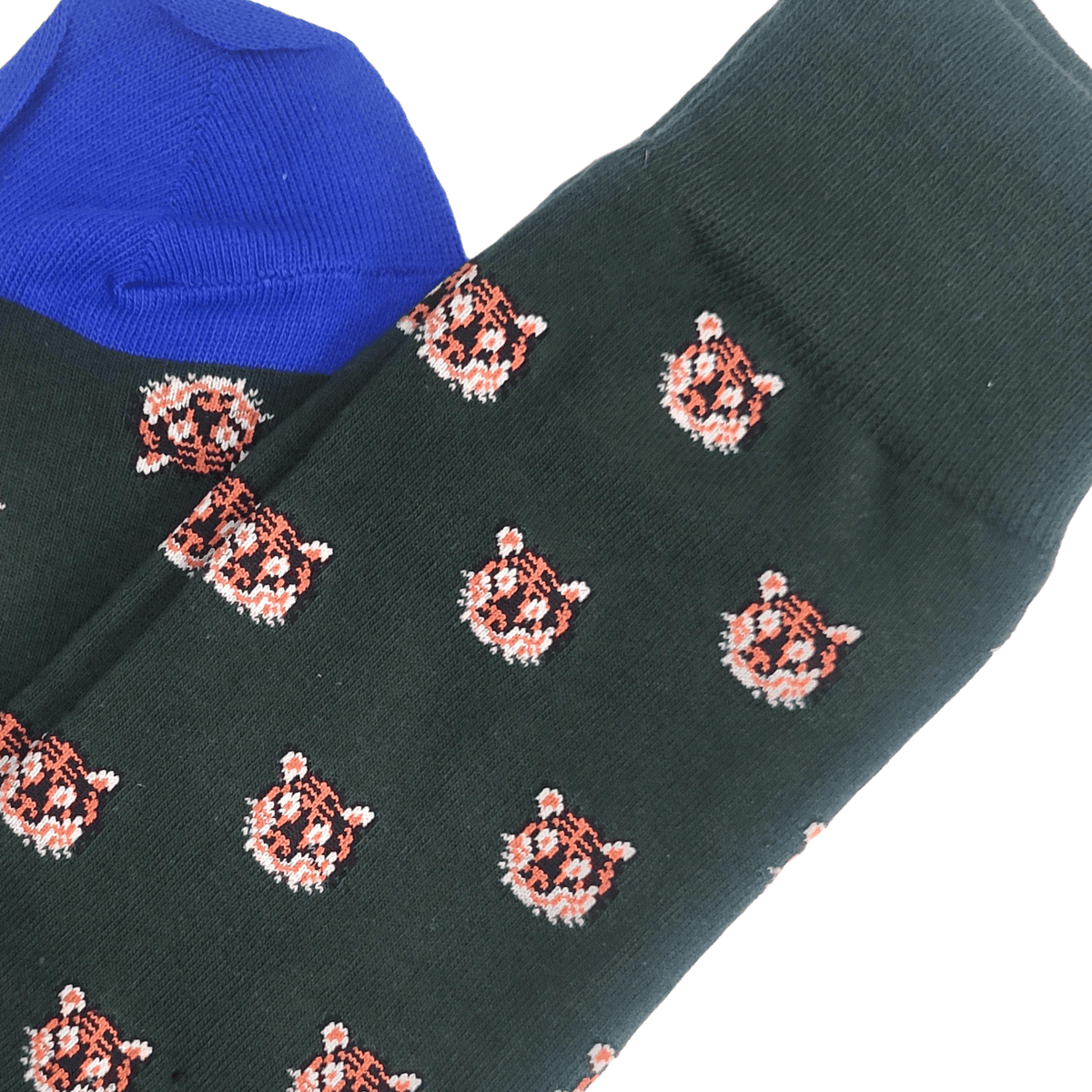 Tiger Face Pattern Socks (Adult Large - Men's Shoe Sizes 8 - 12)