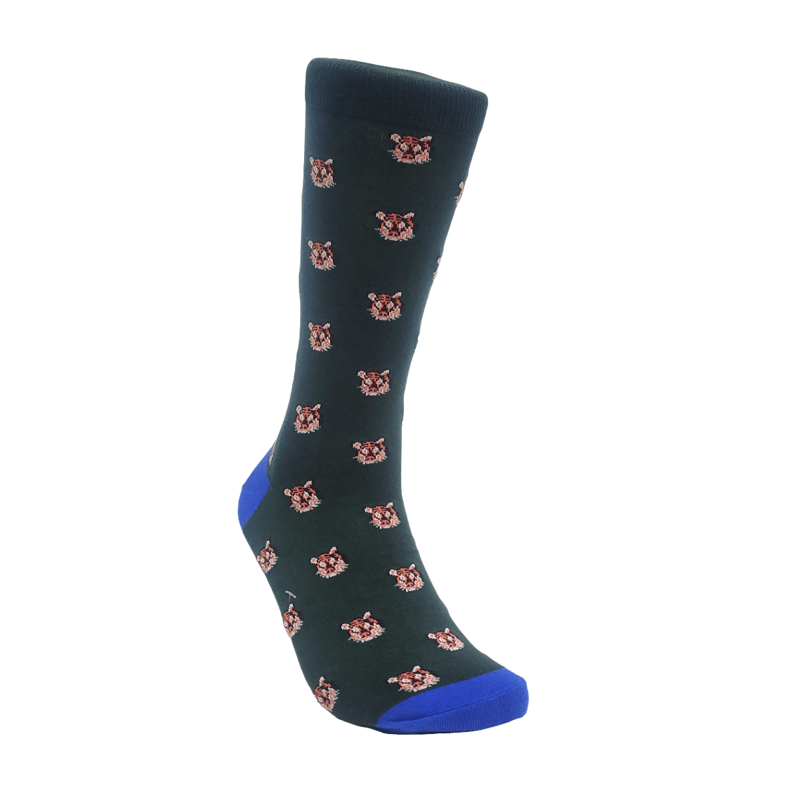 Tiger Face Pattern Socks (Adult Large - Men's Shoe Sizes 8 - 12)